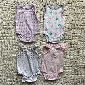 🧁 5/$20 Carters bundle of summer onesies